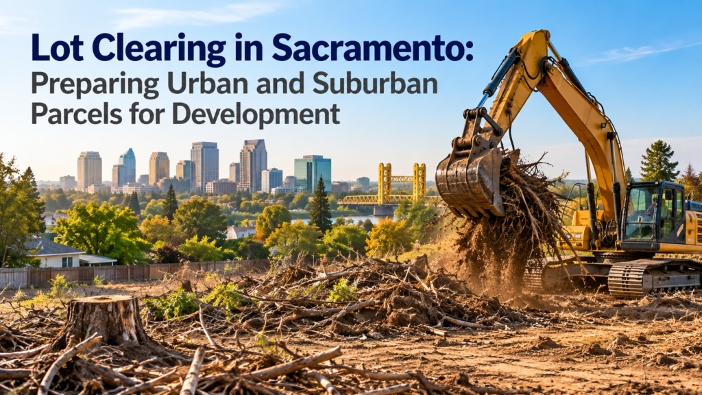 Lot Clearing in Sacramento: Preparing Urban and Suburban Parcels for Development